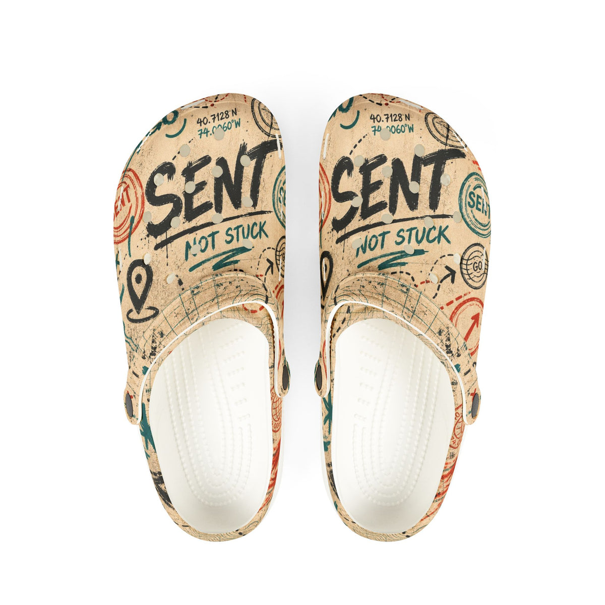 Sent Not Stuck EVA Foam Clogs (AOP)