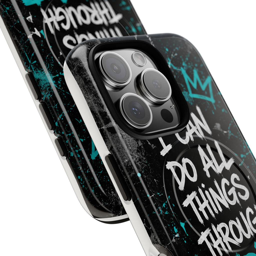 Through Christ Philippians 4:13 Tough Magnetic Phone Case