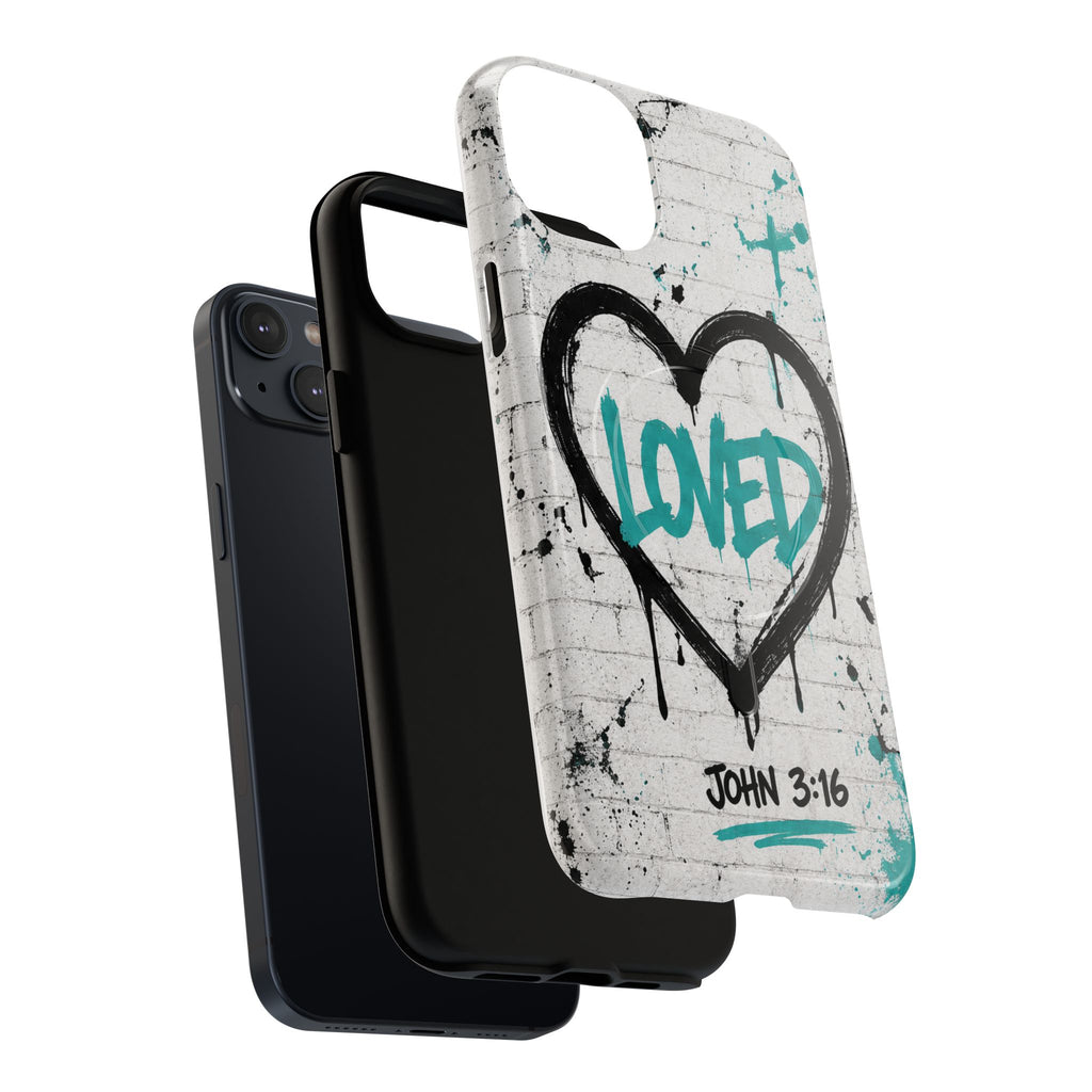 Loved John 3:16 Christian Tough Magnetic Phone Case