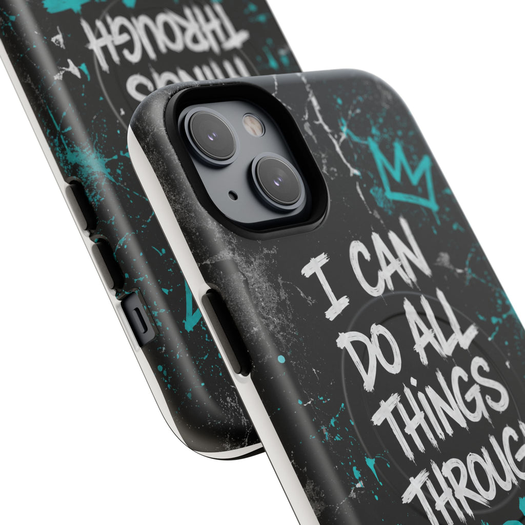 Through Christ Philippians 4:13 Tough Magnetic Phone Case