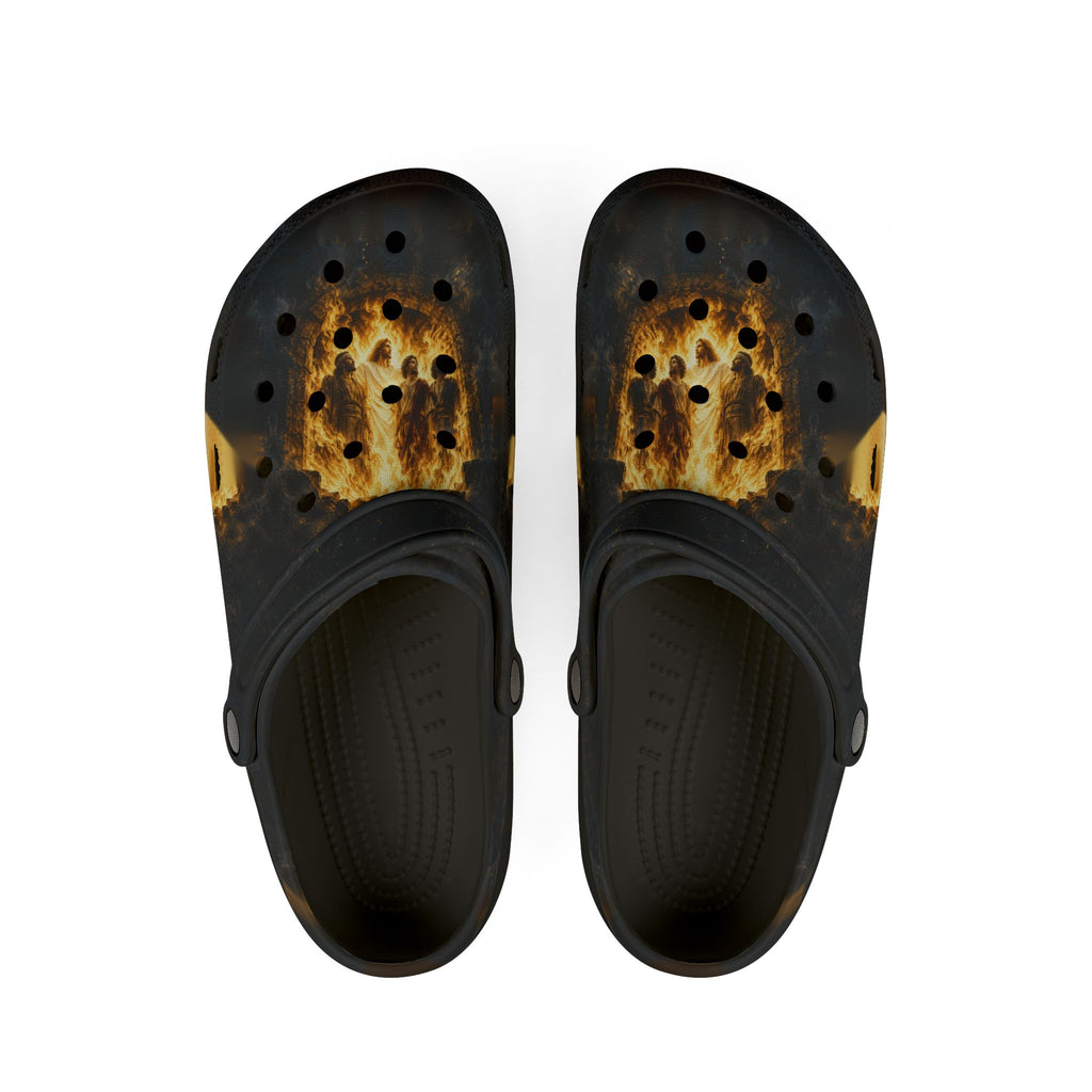 The Fourth in the Fire | Daniel 3:24–25 Christian EVA Foam Clogs