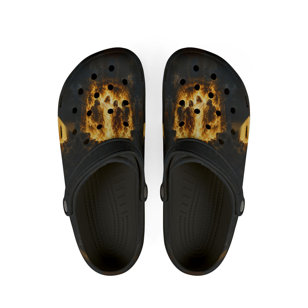 The Fourth in the Fire | Daniel 3:24–25 Christian EVA Foam Clogs