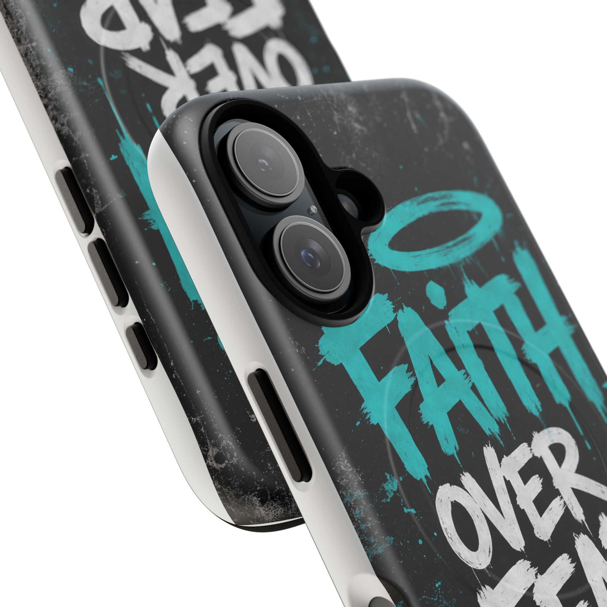 Faith Over Fear Christian Graffiti Tough Magnetic Phone Case