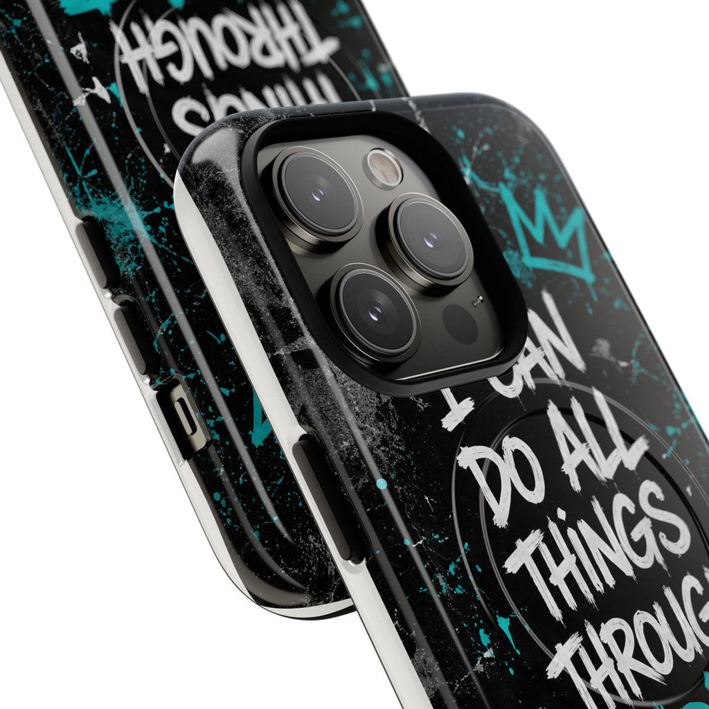 Through Christ Philippians 4:13 Tough Magnetic Phone Case