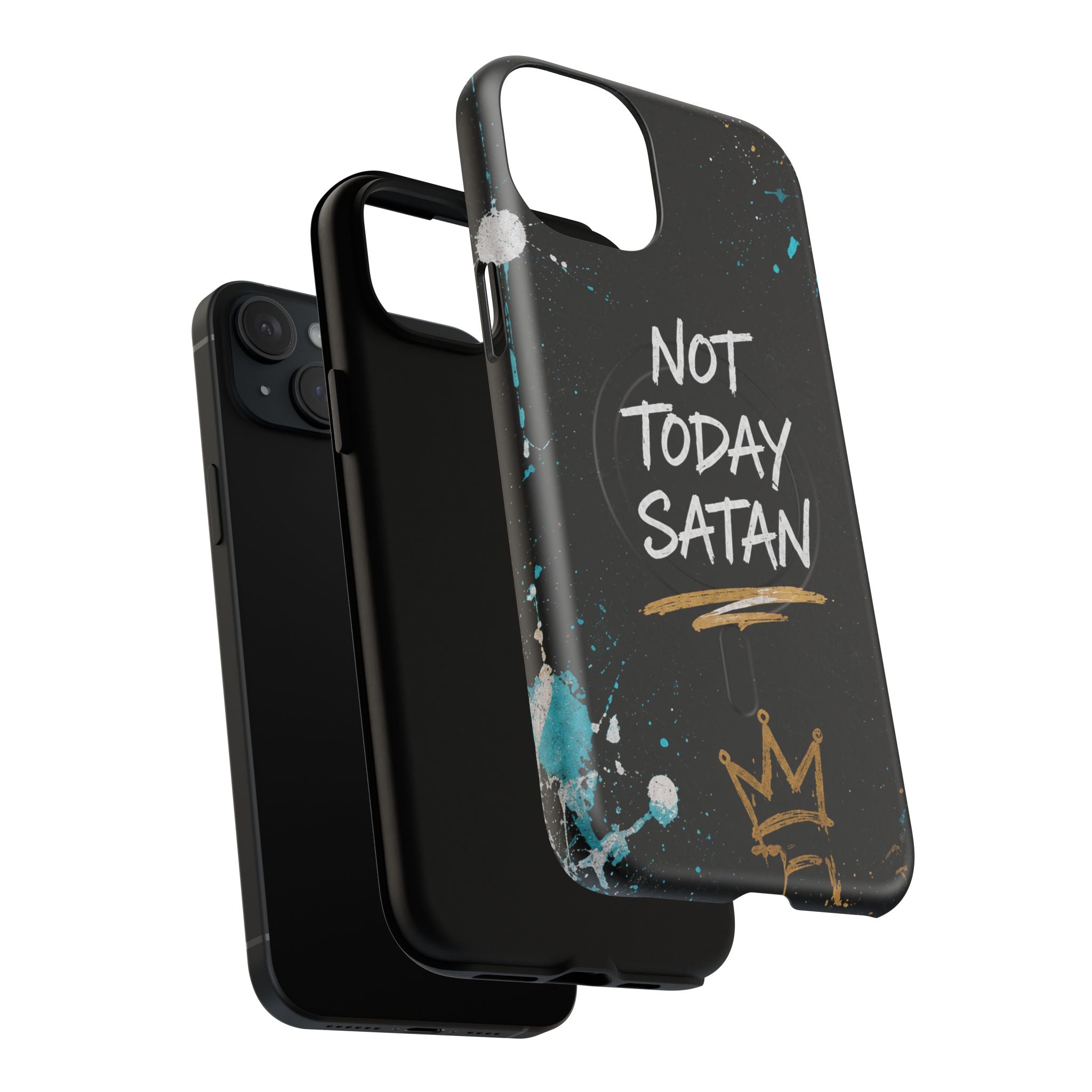 Not Today Satan Christian Tough Magnetic Phone Case