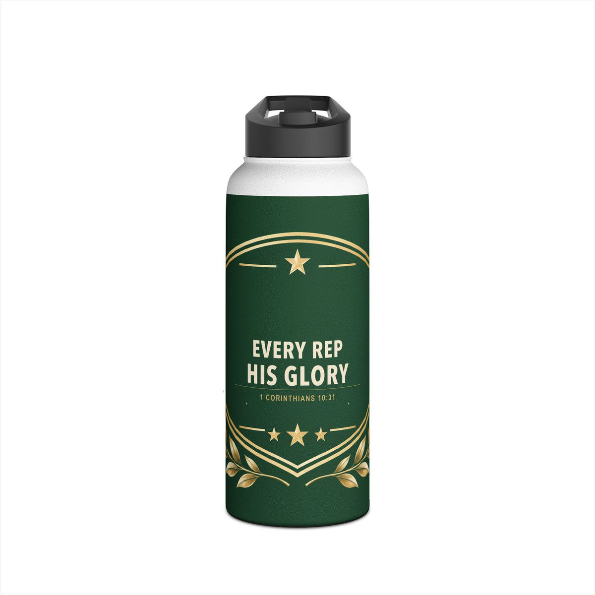 Every Rep, His Glory Stainless Steel Water Bottle
