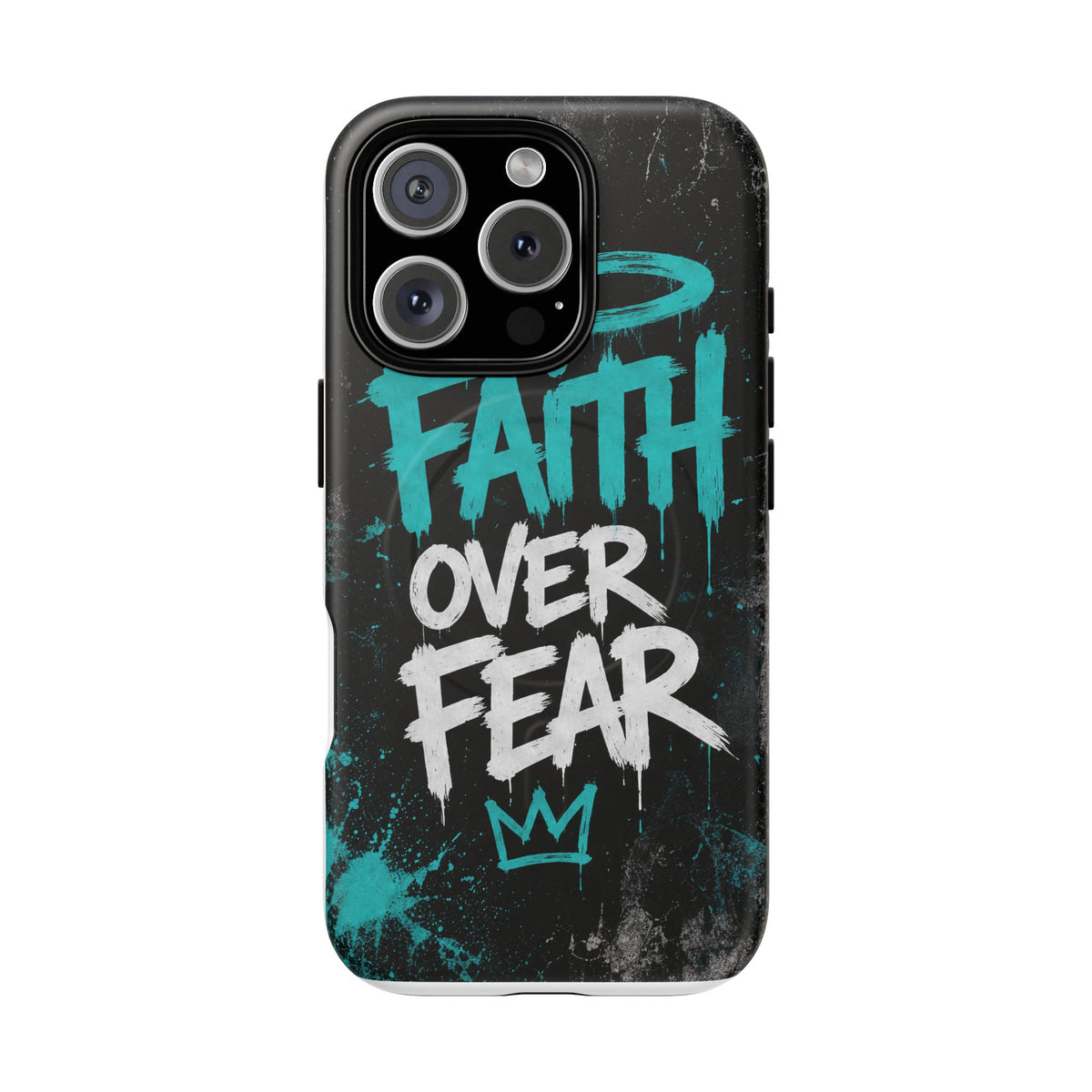 Faith Over Fear Christian Graffiti Phone Case