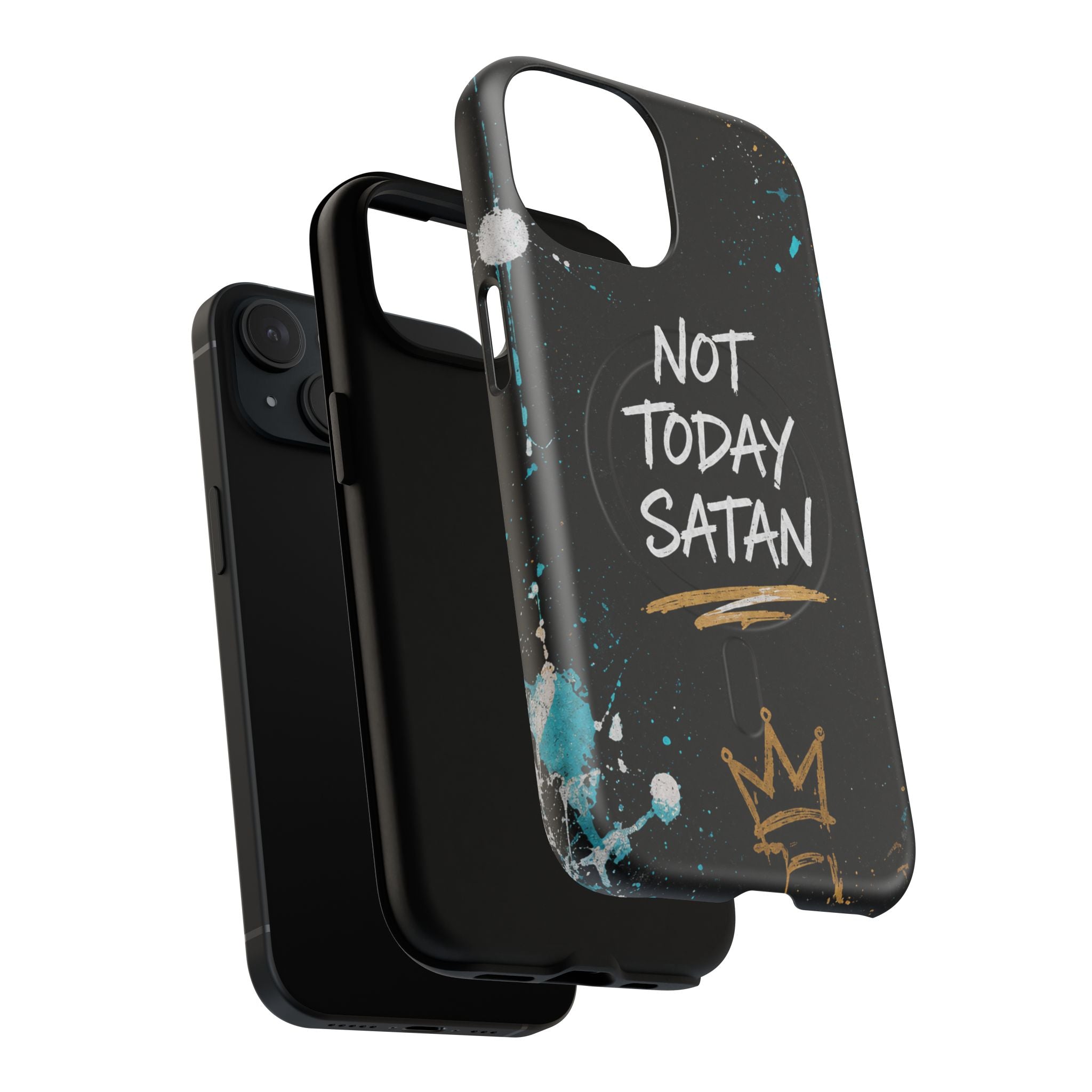 Not Today Satan Christian Tough Magnetic Phone Case
