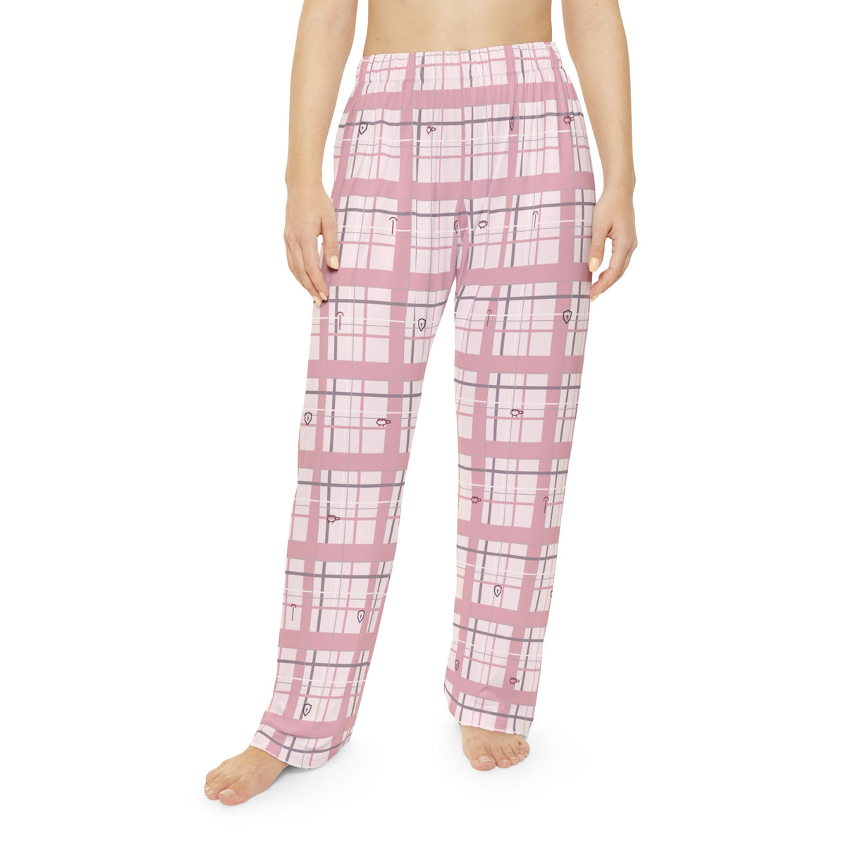 Psalm 23 Field Club Pink Plaid Pajama Pants