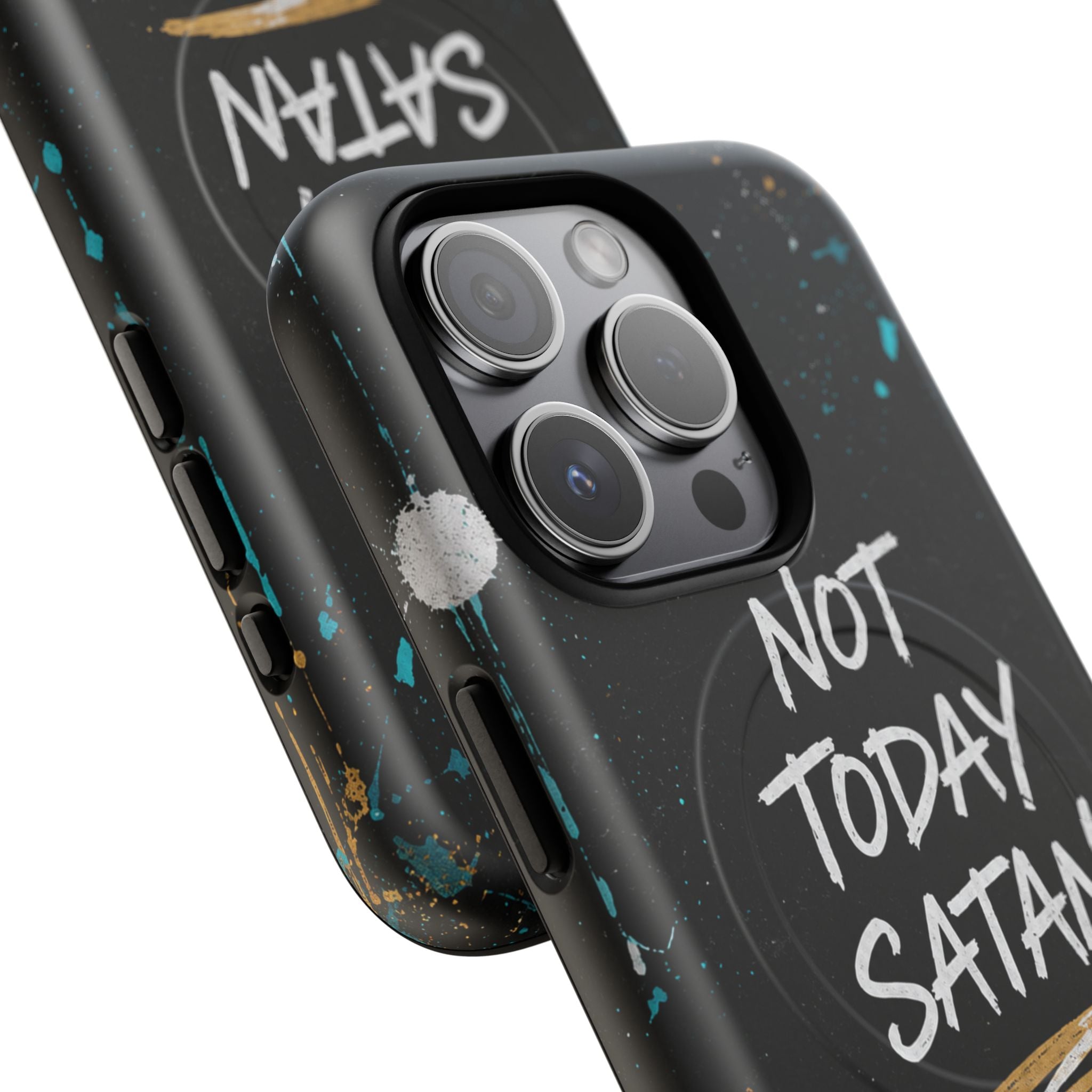 Not Today Satan Christian Tough Magnetic Phone Case
