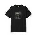 Trained for Battle Christian T Shirt inspired by Judges 6:12 The Lord is with you, mighty warrior.