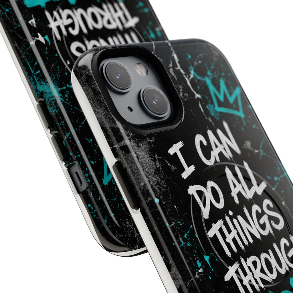 Through Christ Philippians 4:13 Tough Magnetic Phone Case