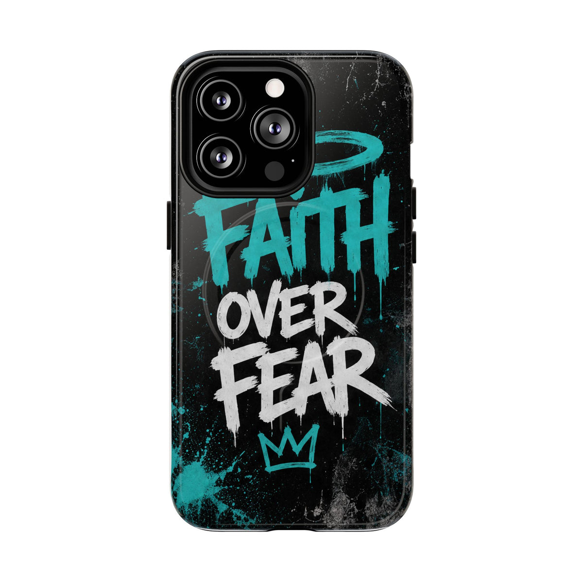 Faith Over Fear Christian Graffiti Phone Case