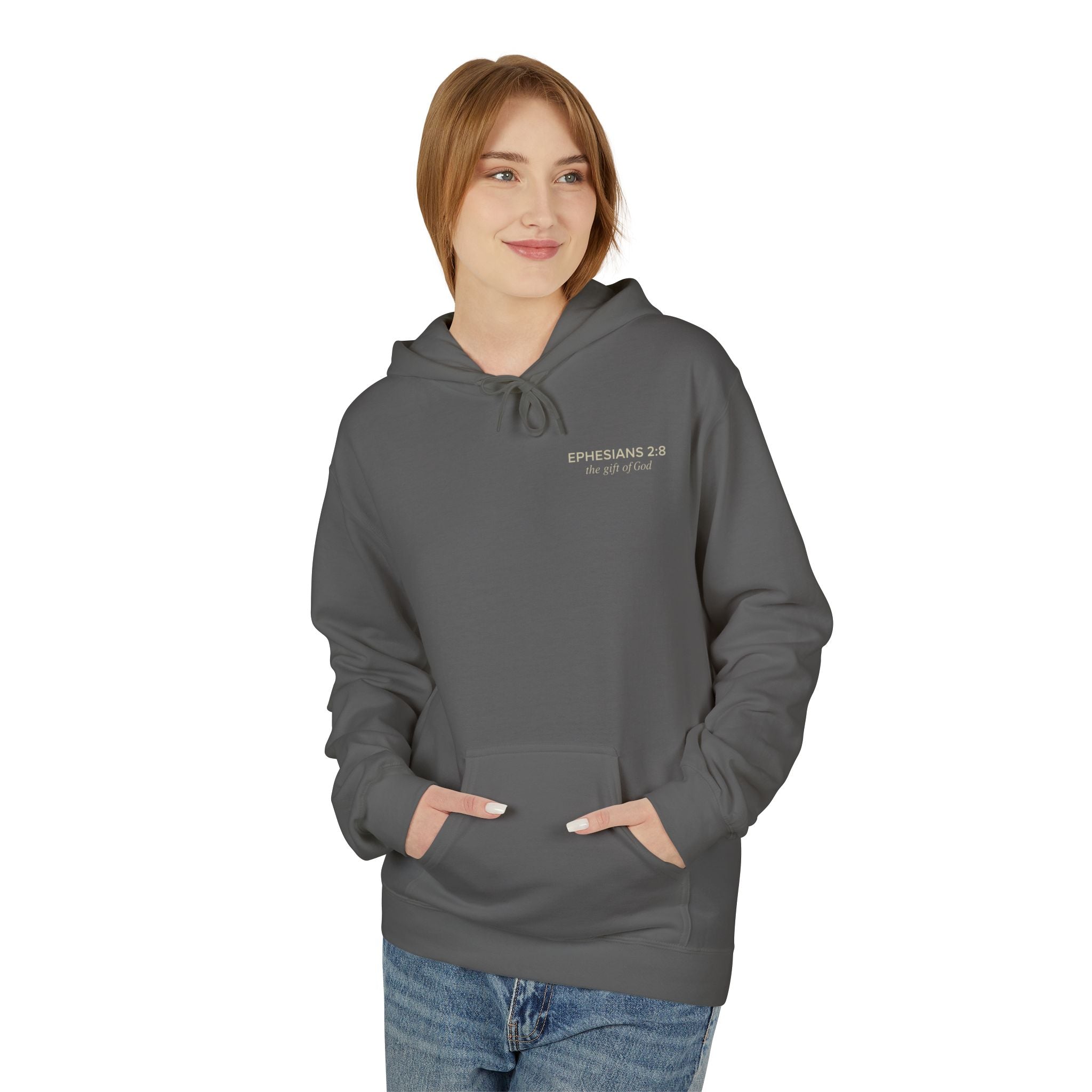 Saved by Grace Hoodie, Eternal Life Christian Pullover, Scripture Sweatshirt