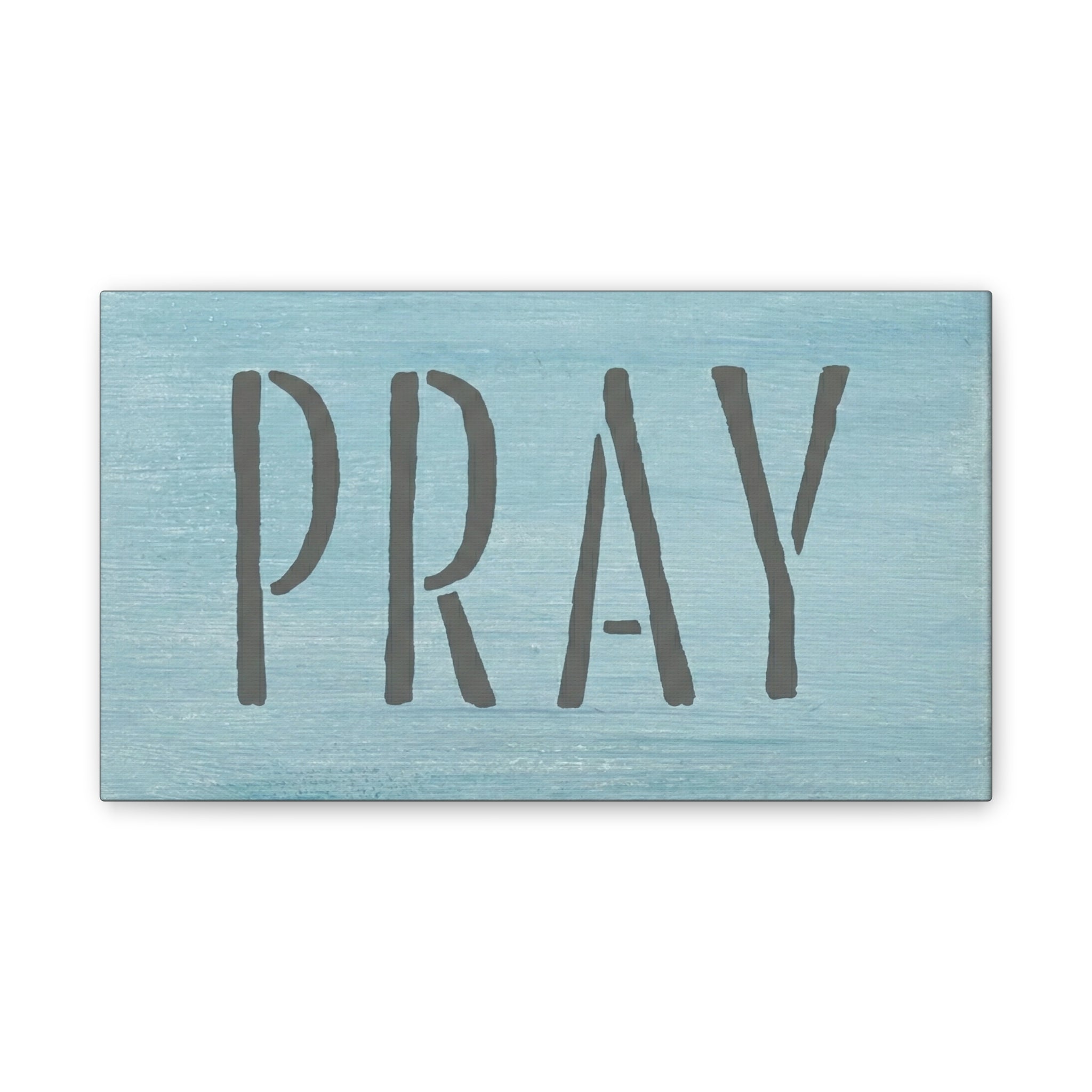 PRAY Christian Canvas Wall Art | Minimalist Faith Quote Print | Modern Neutral Home Decor | Scripture Inspired Wall Art
