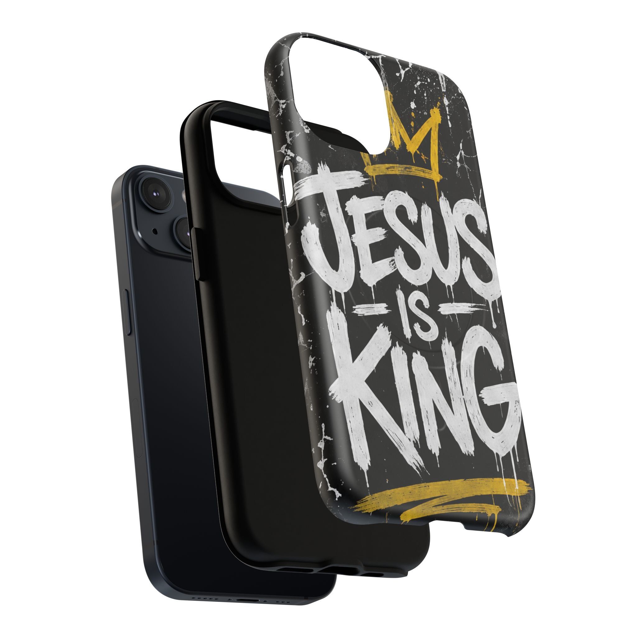 Jesus Is King Christian Graffiti Tough Magnetic Phone Case