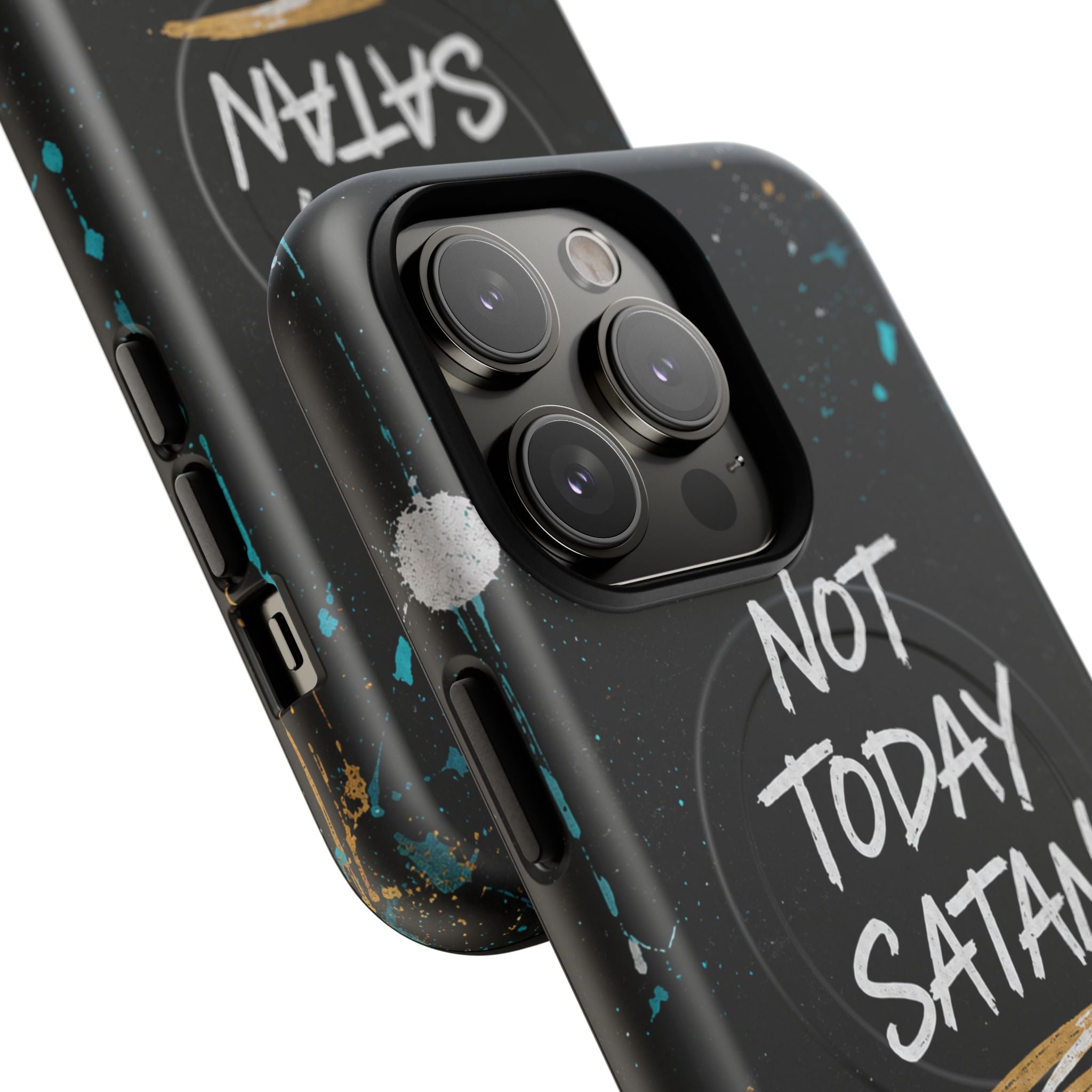 Not Today Satan Christian Tough Magnetic Phone Case