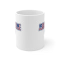 Jesus Loves Me mug | American flag heart, patriotic Christian design