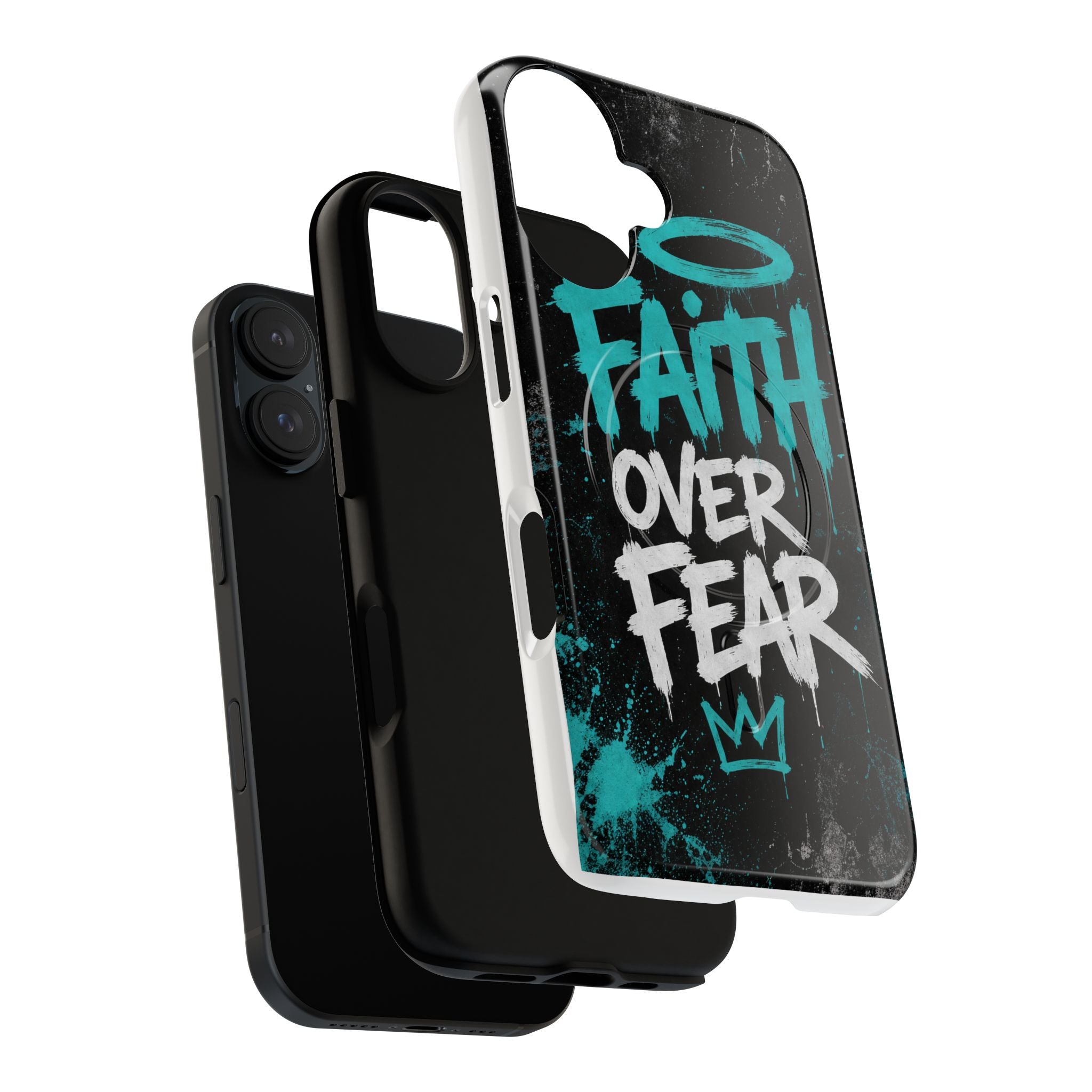 Faith Over Fear Christian Graffiti Tough Magnetic Phone Case