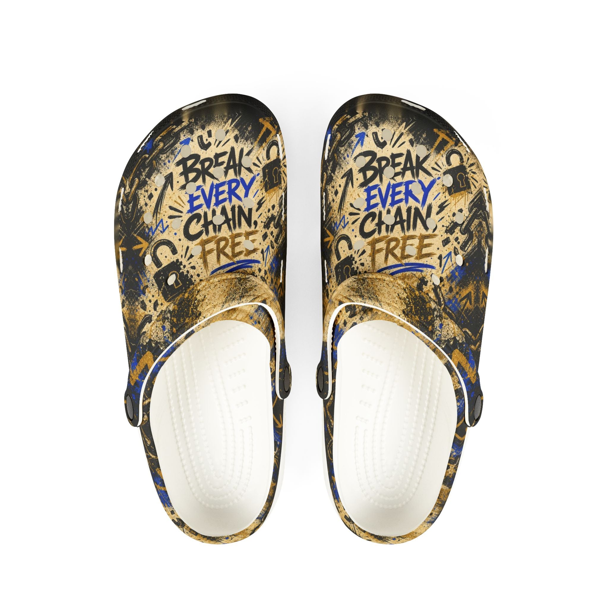 Break Every Chain EVA Foam Clogs (AOP)