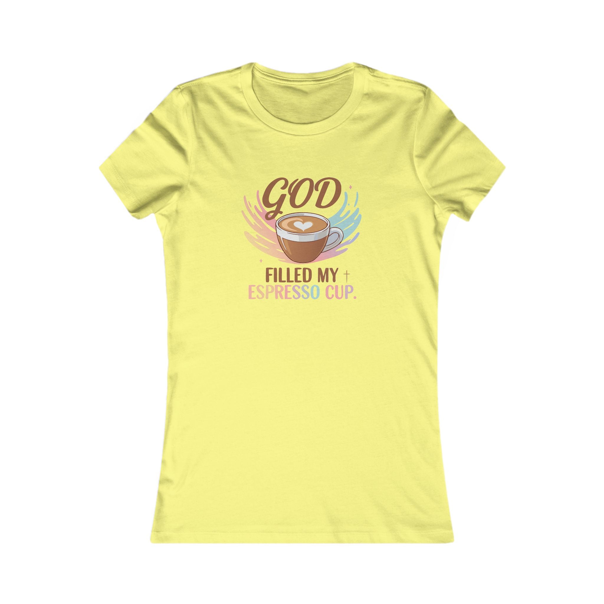 God Filled My Espresso Cup Shirt, Christian Coffee Tee, Faith Pop Trend Shirt, Bible Verse Espresso T-Shirt, Jesus Coffee Lover Gift