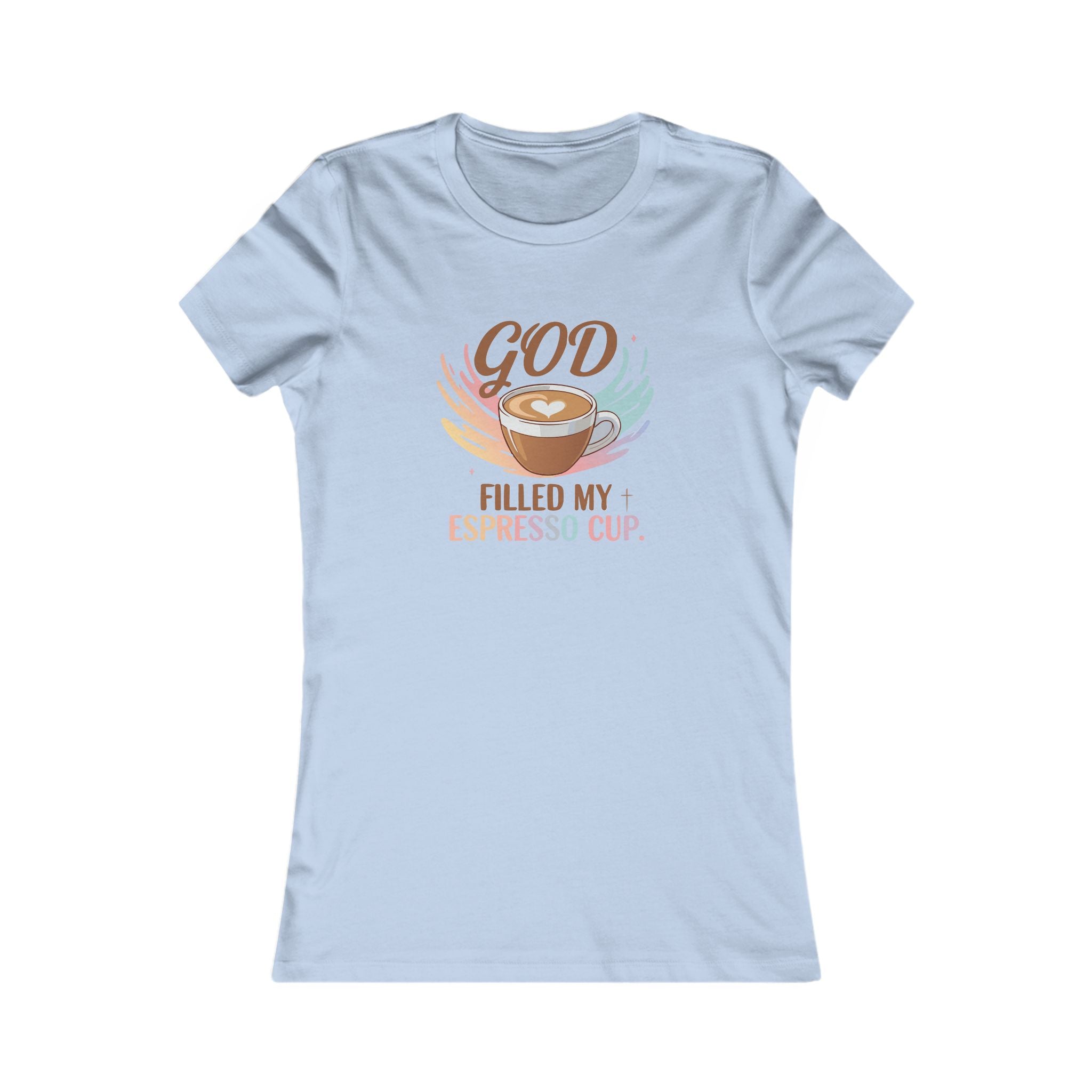 God Filled My Espresso Cup Shirt, Christian Coffee Tee, Faith Pop Trend Shirt, Bible Verse Espresso T-Shirt, Jesus Coffee Lover Gift