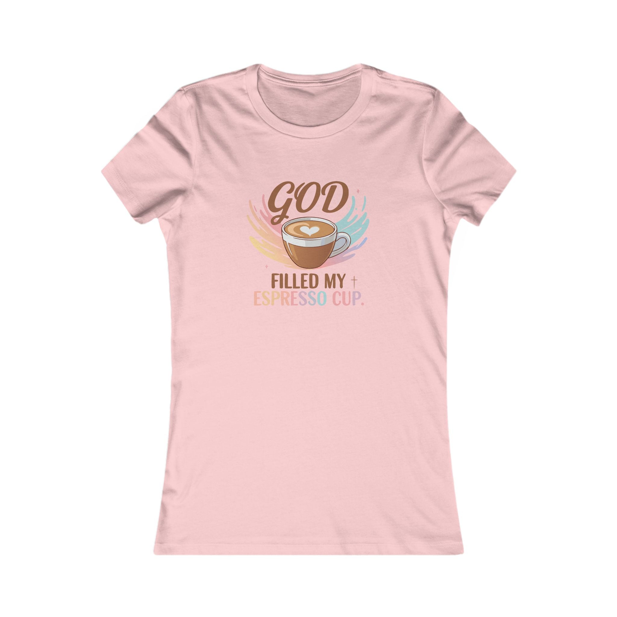 God Filled My Espresso Cup Shirt, Christian Coffee Tee, Faith Pop Trend Shirt, Bible Verse Espresso T-Shirt, Jesus Coffee Lover Gift