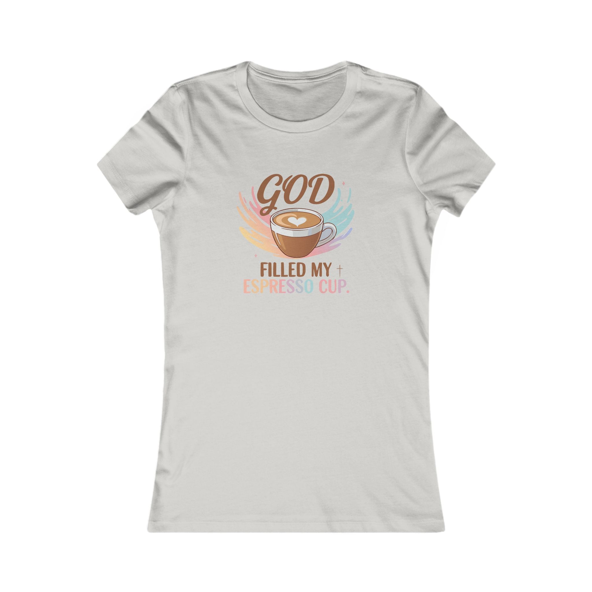 God Filled My Espresso Cup Shirt, Christian Coffee Tee, Faith Pop Trend Shirt, Bible Verse Espresso T-Shirt, Jesus Coffee Lover Gift