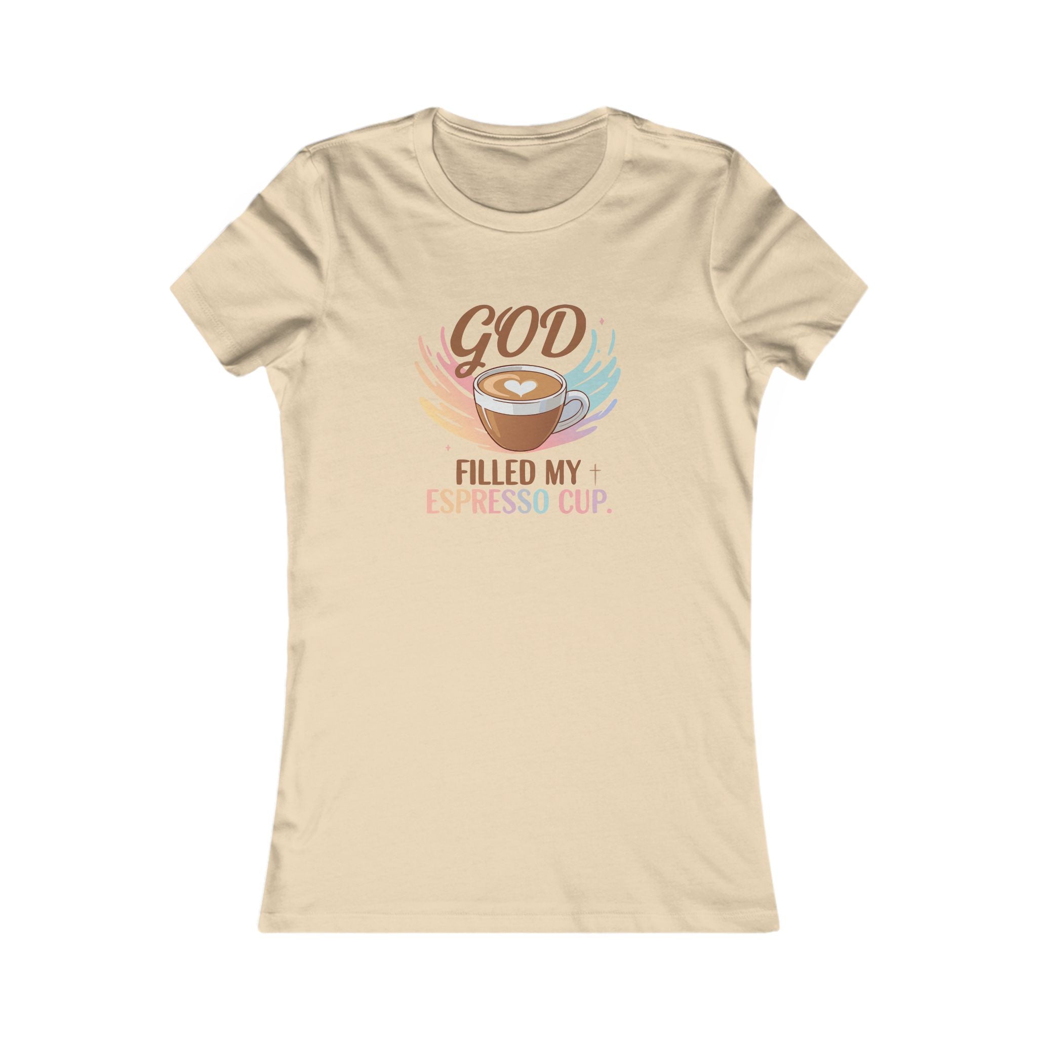 God Filled My Espresso Cup Shirt, Christian Coffee Tee, Faith Pop Trend Shirt, Bible Verse Espresso T-Shirt, Jesus Coffee Lover Gift