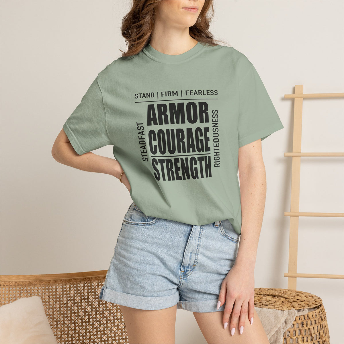 Armor Courage Strength | Christian Tee