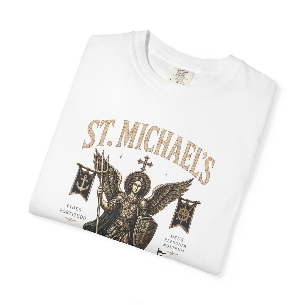 St Michaels Maritime Guild Shirt, Archangel Michael Tee, Christian Nautical Shirt, Catholic Angel Shirt, Spiritual Battle Tee