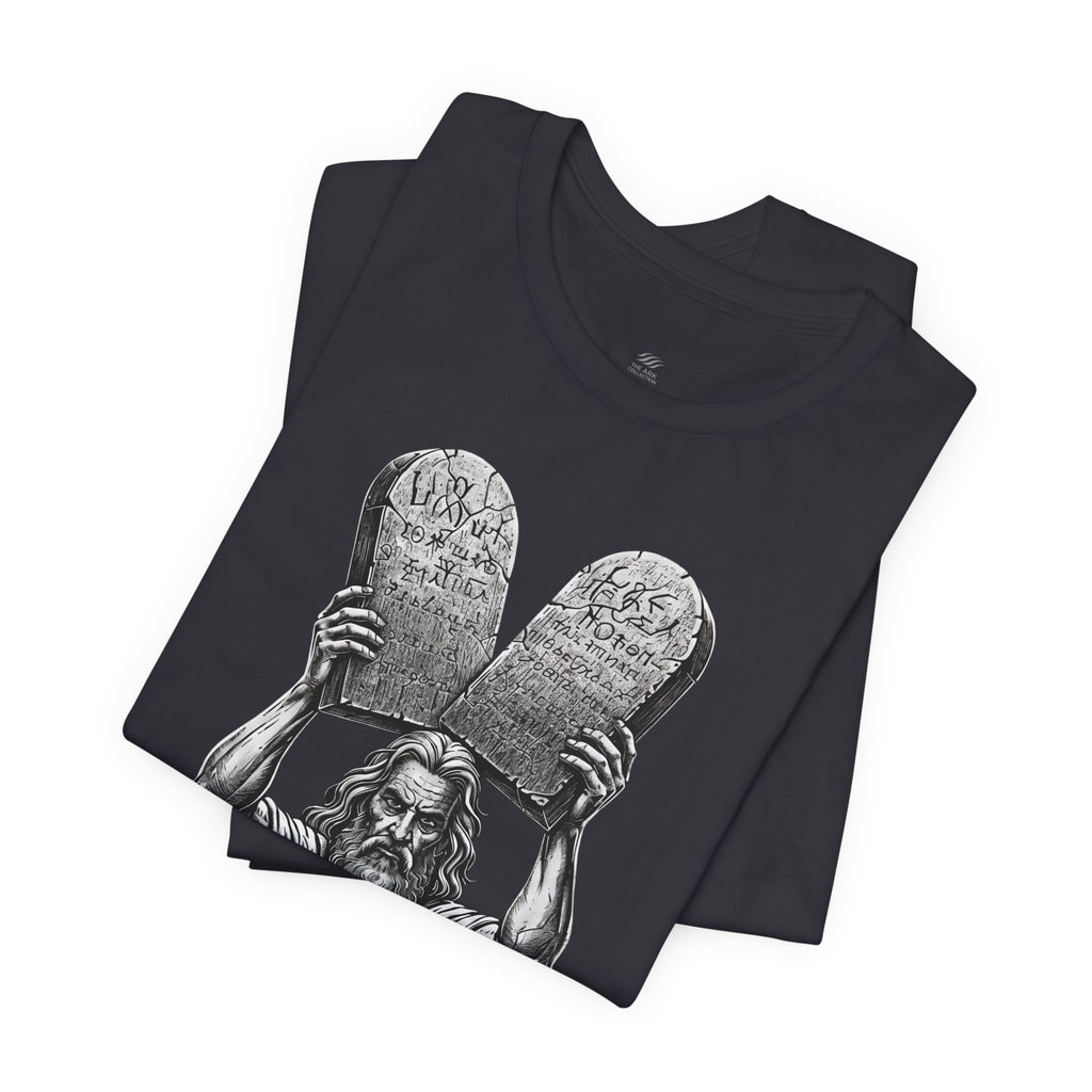 Moses Ten Commandments Shirt, Stand Firm Exodus 14:13 Tee, Christian Streetwear, Biblical Warrior Shirt, Faith Graphic Tee for Men Women