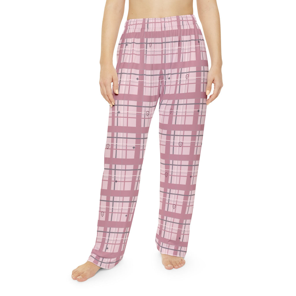 Rose Shield Plaid Christian Pajama Pants
