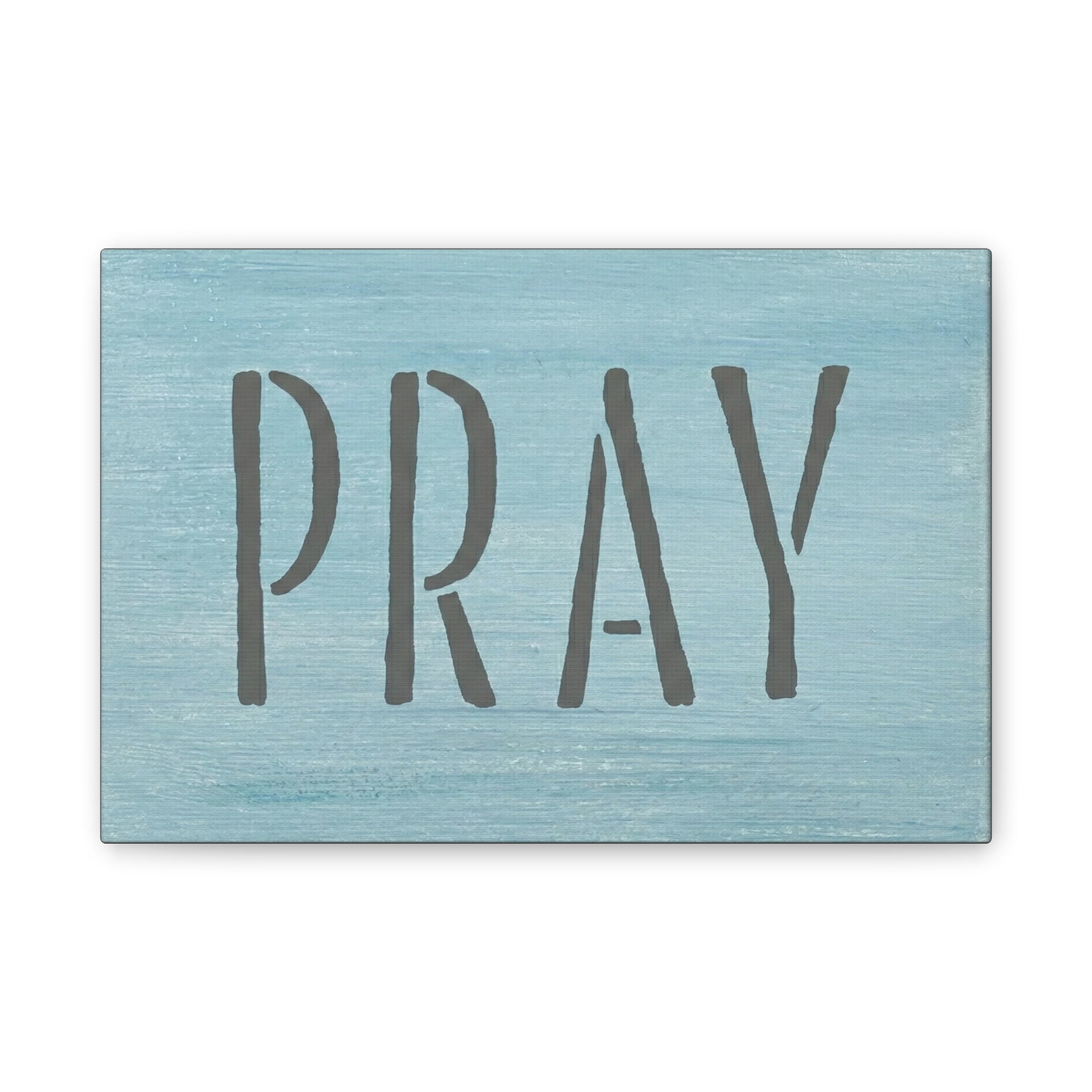 PRAY Christian Canvas Wall Art | Minimalist Faith Quote Print | Modern Neutral Home Decor | Scripture Inspired Wall Art