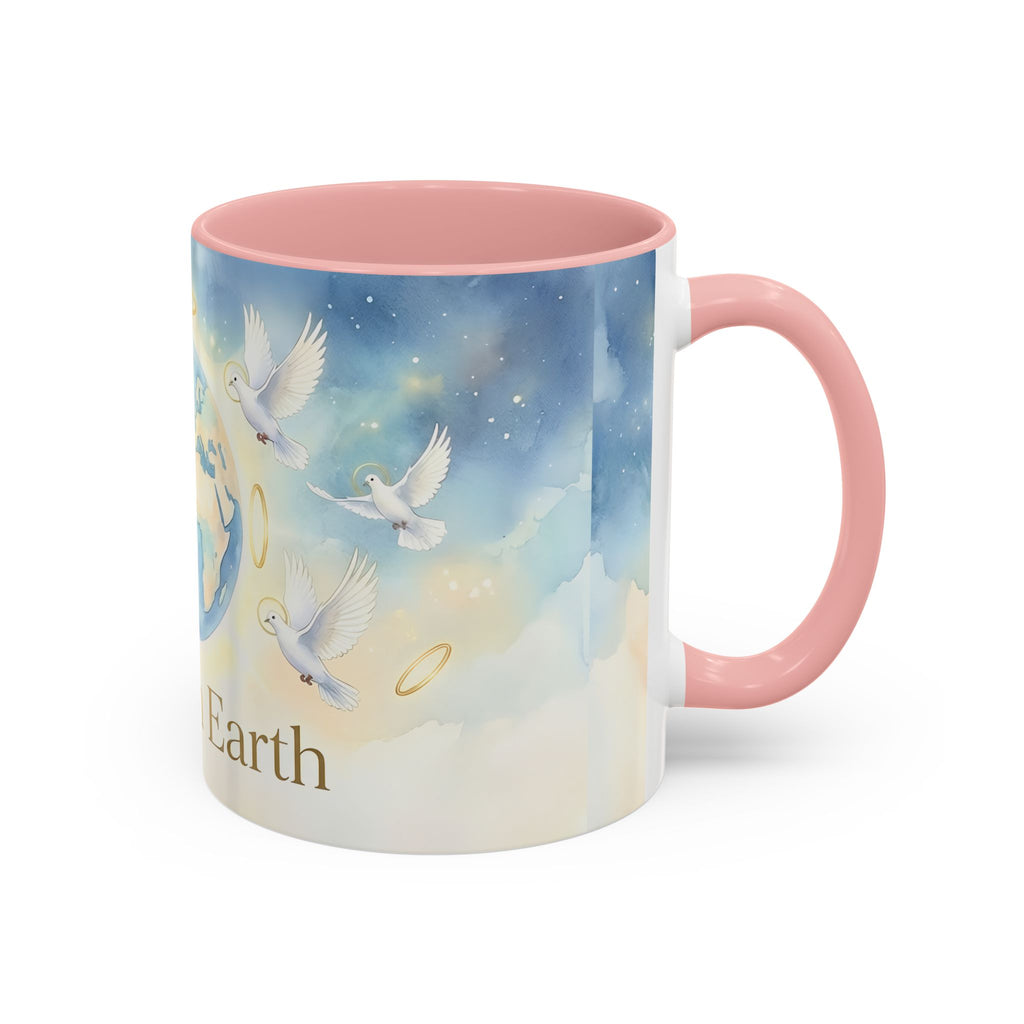 Peace on Earth Dove Globe mug | Accent Coffee Mug 11oz/15oz