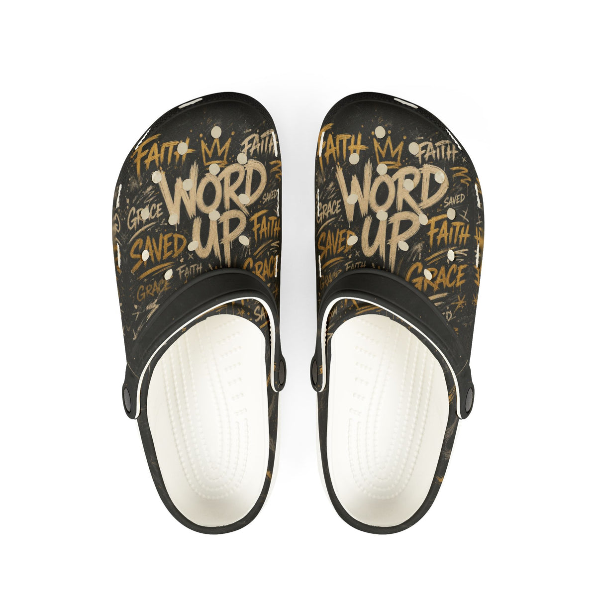 Word Wall EVA Foam Clogs (AOP)