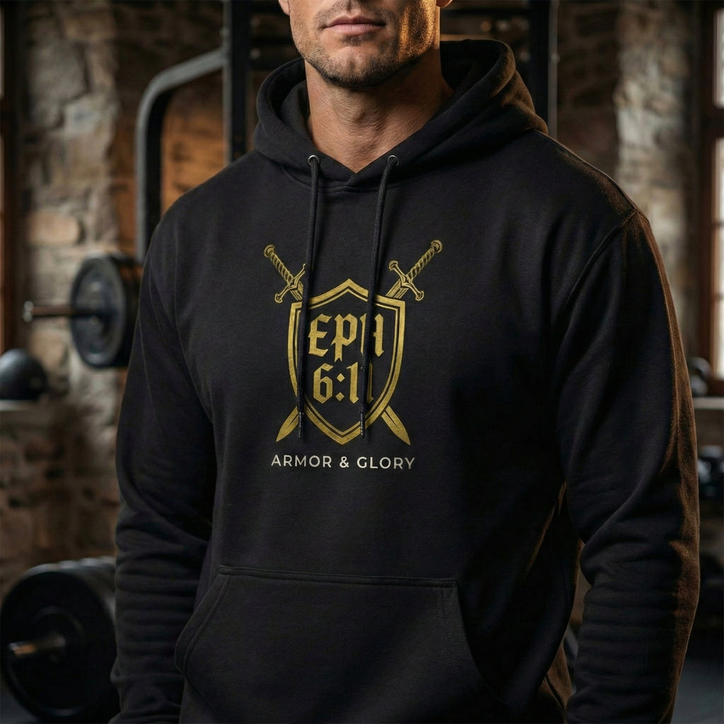 Ephesians 6:11 Armor of God Hoodie, Put On Full Armor Sweatshirt, Christian Scripture Hoodie, Faith Streetwear Gift