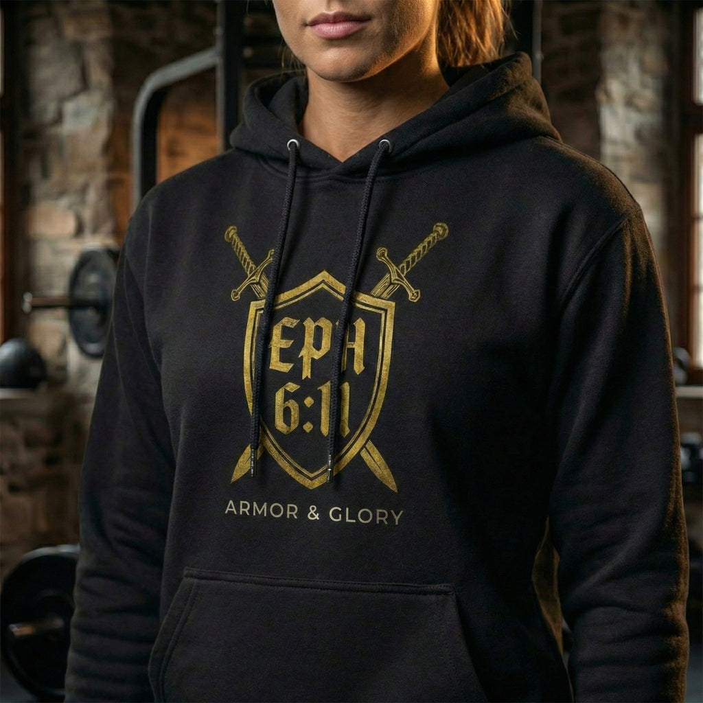 Ephesians 6:11 Armor of God Hoodie, Put On Full Armor Sweatshirt, Christian Scripture Hoodie, Faith Streetwear Gift