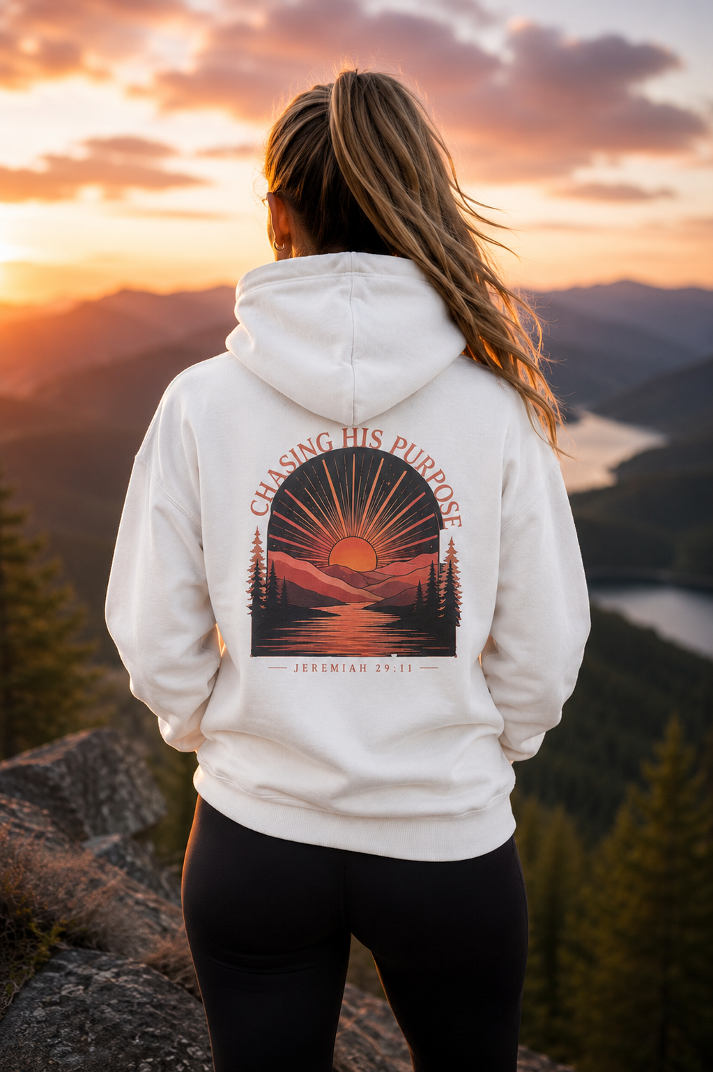Chasing His Purpose Hoodie, Jeremiah 29:11 Hoodie, Christian Hoodie, Faith Based Sweatshirt, Christian Streetwear, Religious Gift