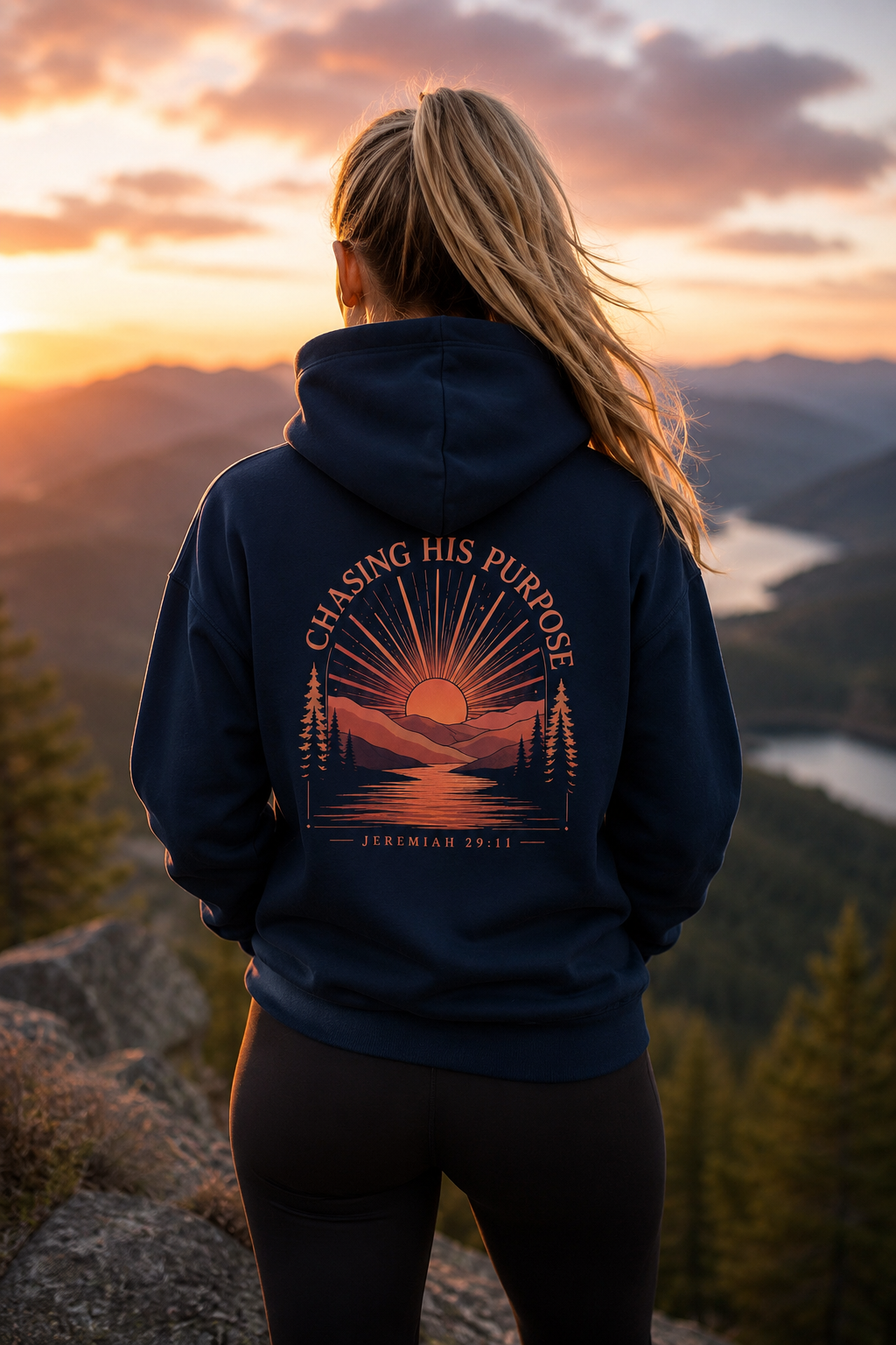 Chasing His Purpose Hoodie, Jeremiah 29:11 Hoodie, Christian Hoodie, Faith Based Sweatshirt, Christian Streetwear, Religious Gift