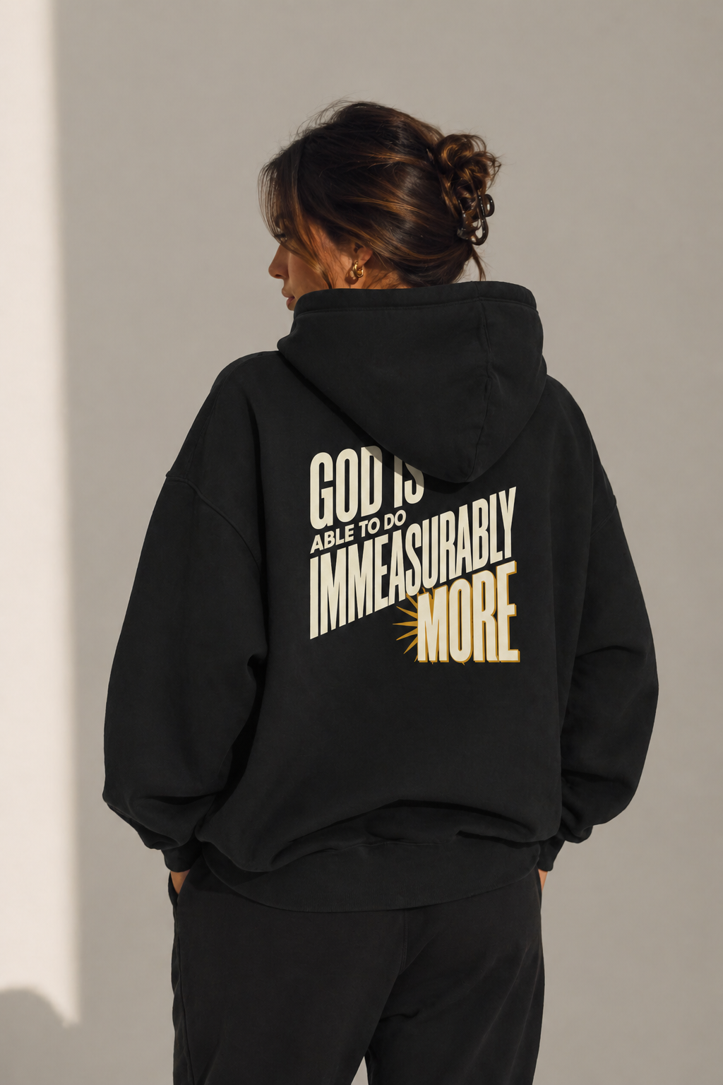 Ephesians 3:20 Hoodie, Christian Hoodie, Faith Based Sweatshirt, God Is Able Hoodie, Christian Streetwear, Bible Verse Hoodie, Unisex