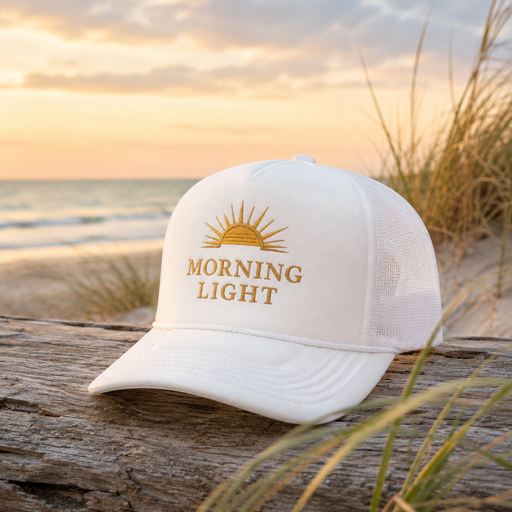 Morning Light Foam Trucker Hat, Christian Sunrise Hat, Faith Based Snapback
