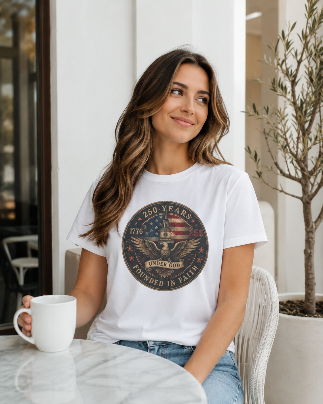 Founded in Faith Christian Patriotic Shirt