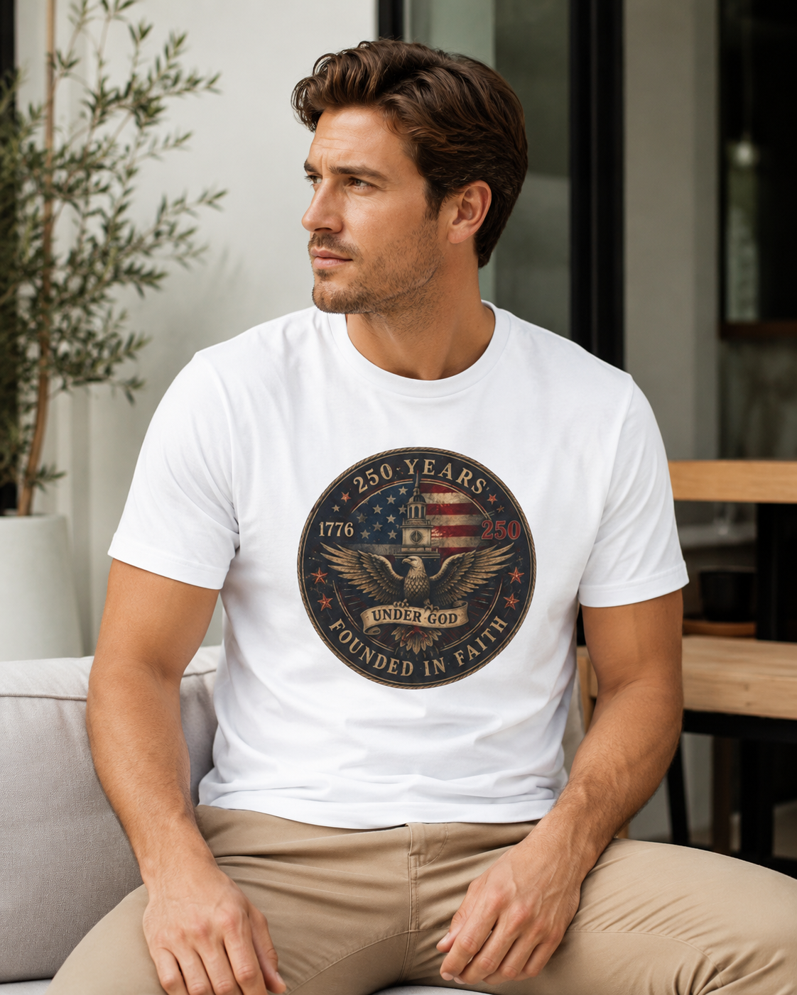 Founded in Faith Christian Patriotic Shirt