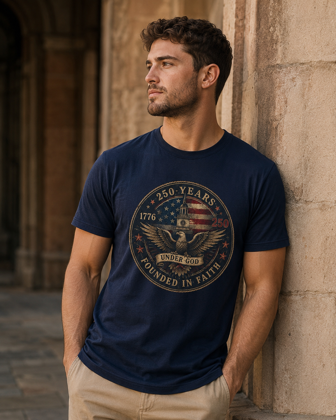 Founded in Faith Christian Patriotic Shirt