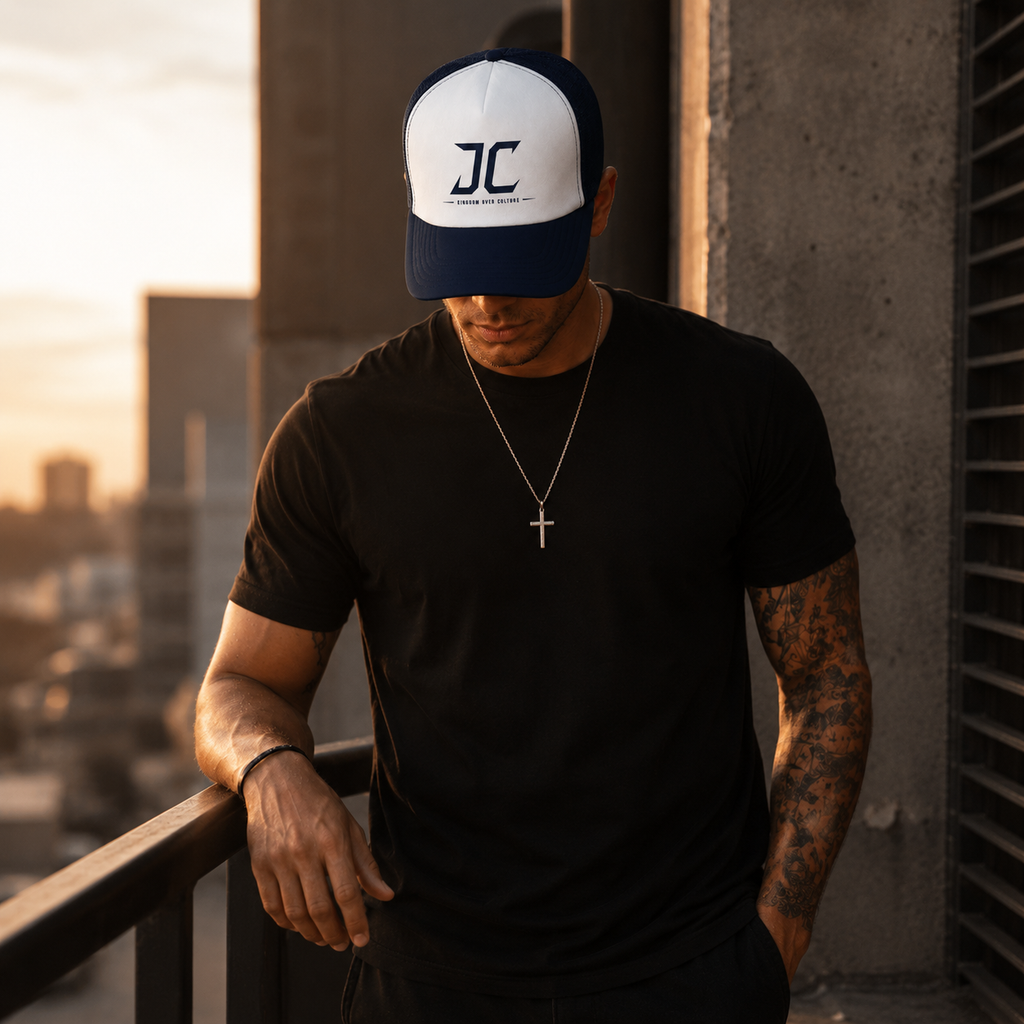 Kingdom Over Culture Trucker Hat | Christian Snapback Cap | Faith Based Streetwear | Christian Hat | Jesus Apparel