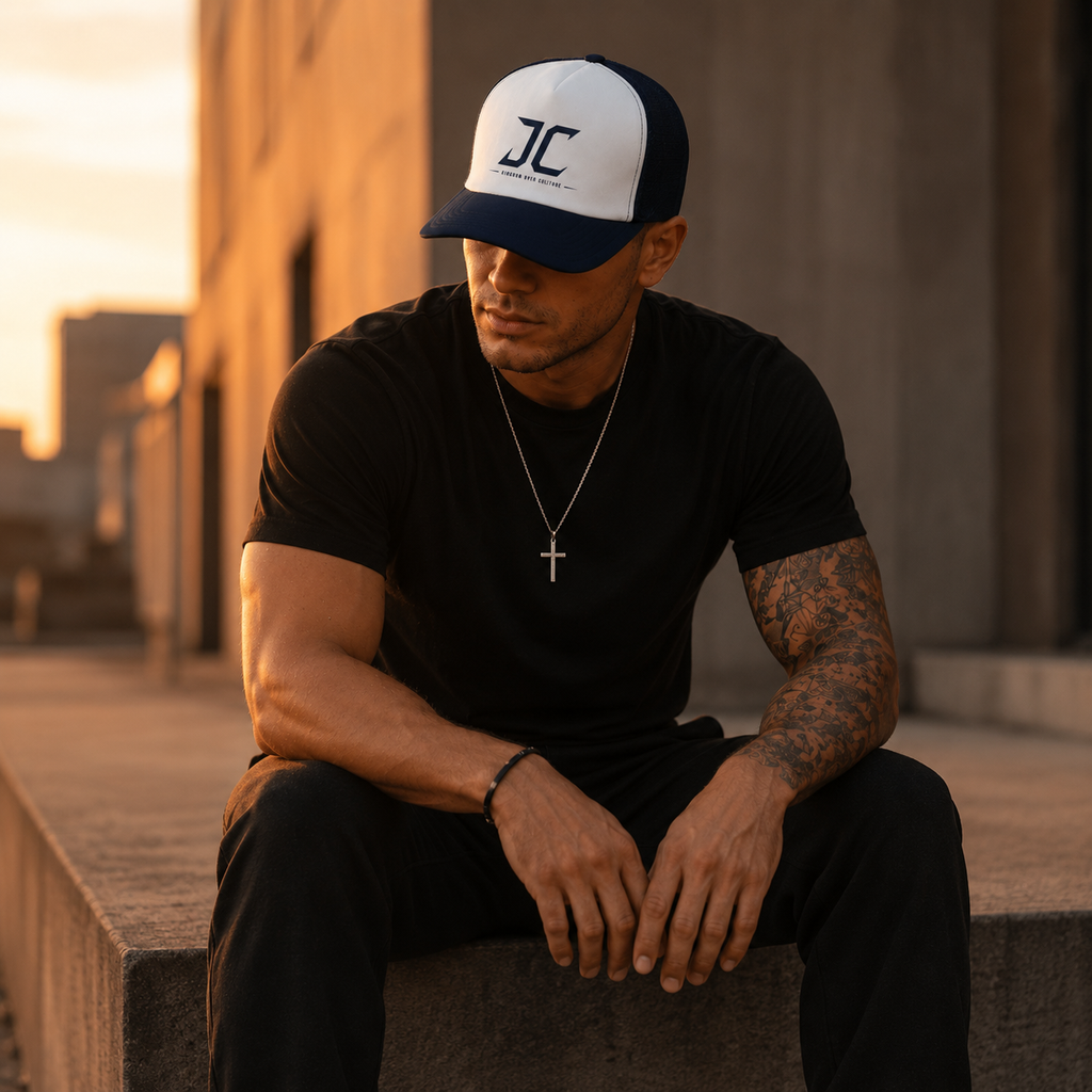 Kingdom Over Culture Trucker Hat | Christian Snapback Cap | Faith Based Streetwear | Christian Hat | Jesus Apparel