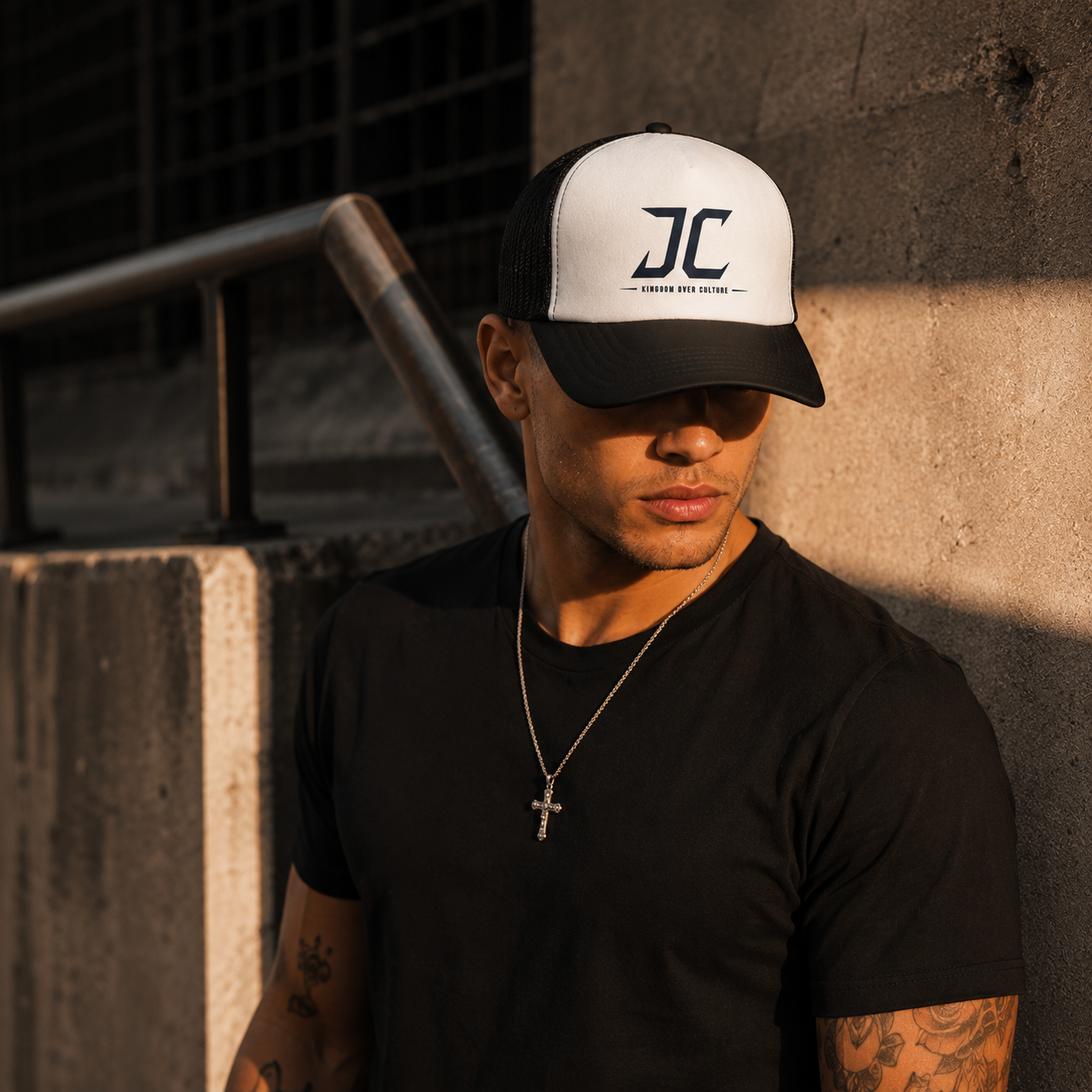 Kingdom Over Culture Trucker Hat | Christian Snapback Cap | Faith Based Streetwear | Christian Hat | Jesus Apparel
