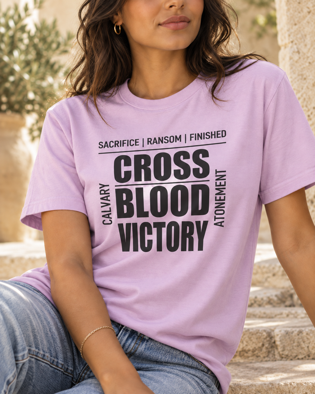 Cross Blood Victory | Christian Tee