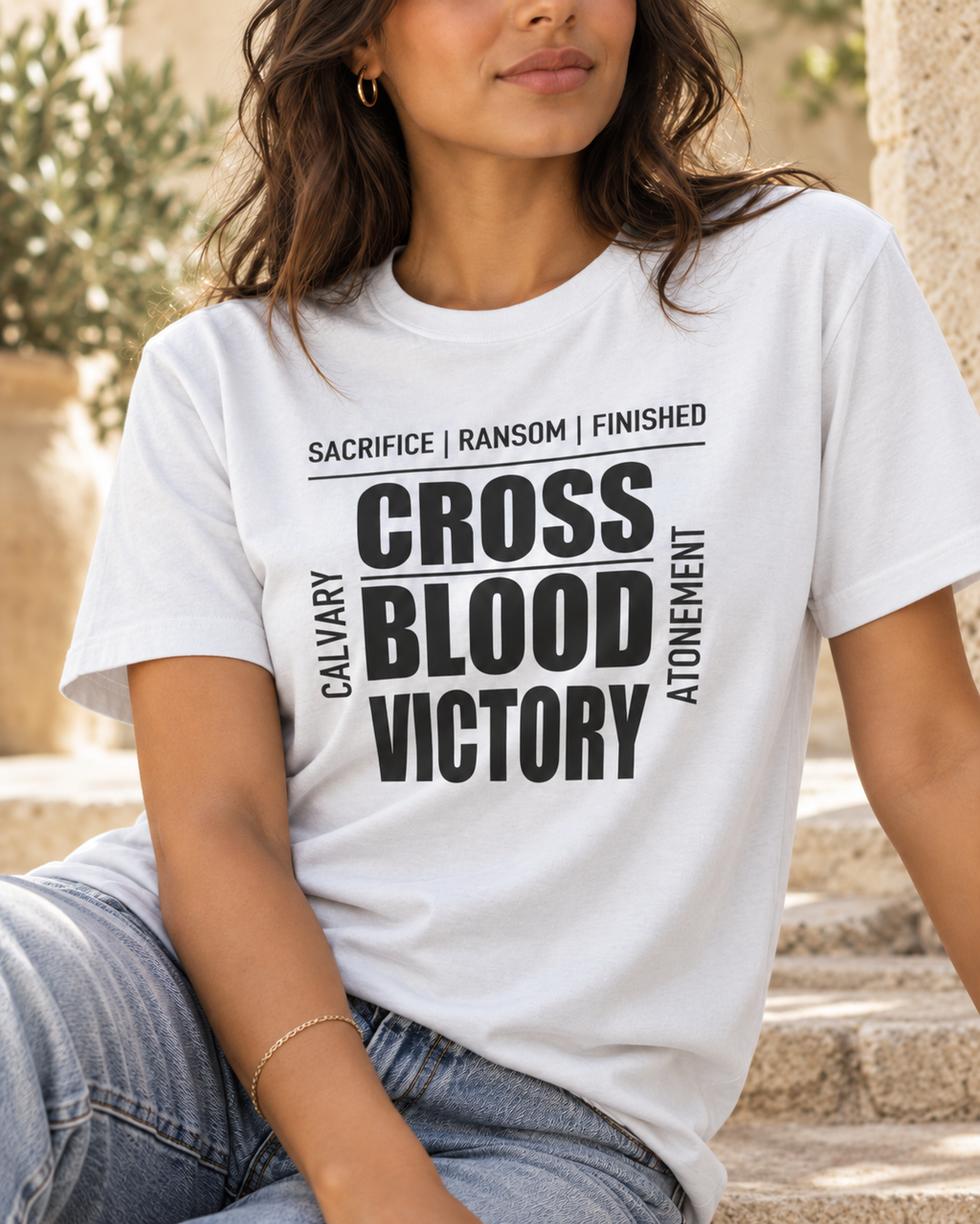 Cross Blood Victory | Christian Tee